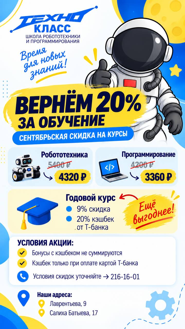 Технокласс Акция